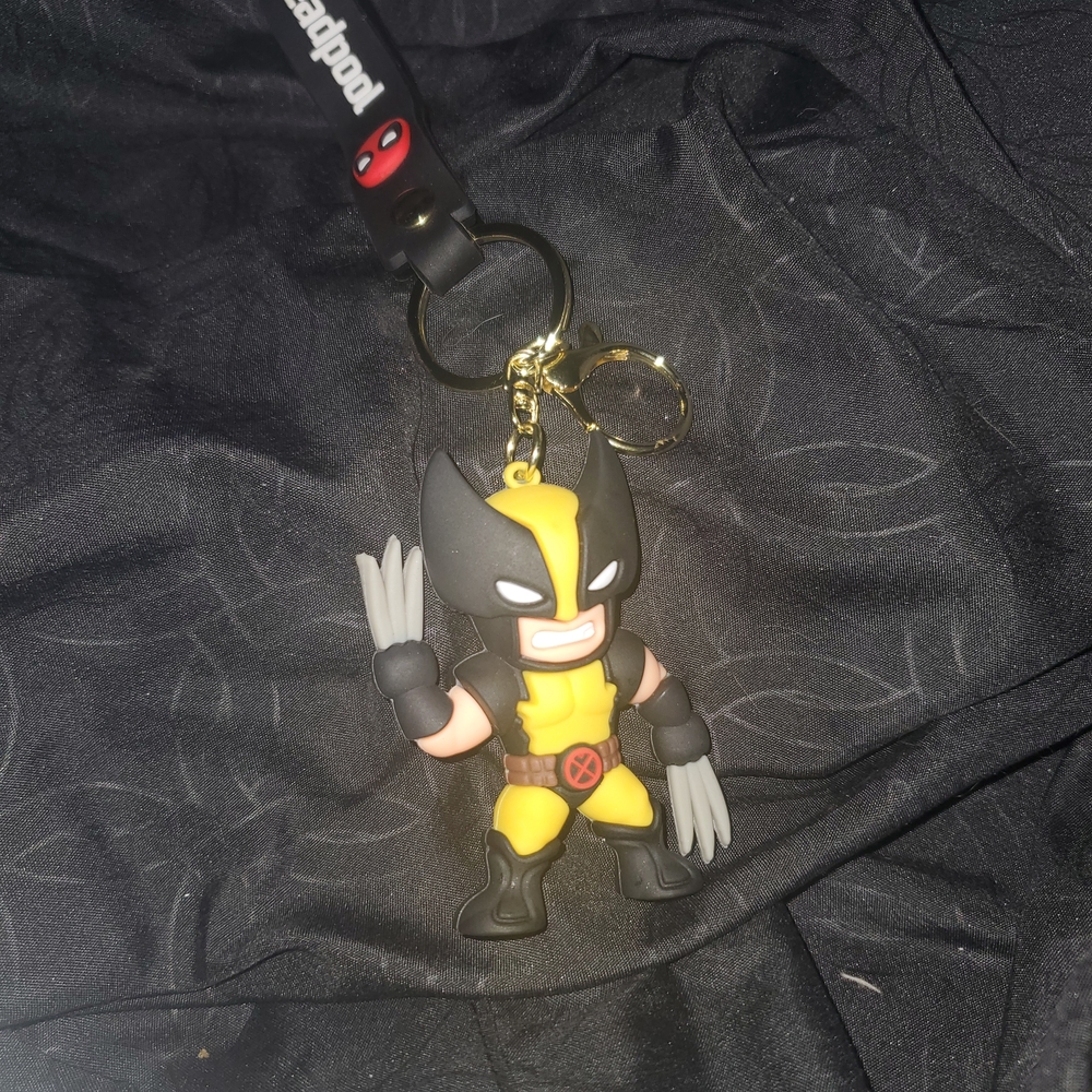 Wolverine Keychain with Yellow and Black Suit